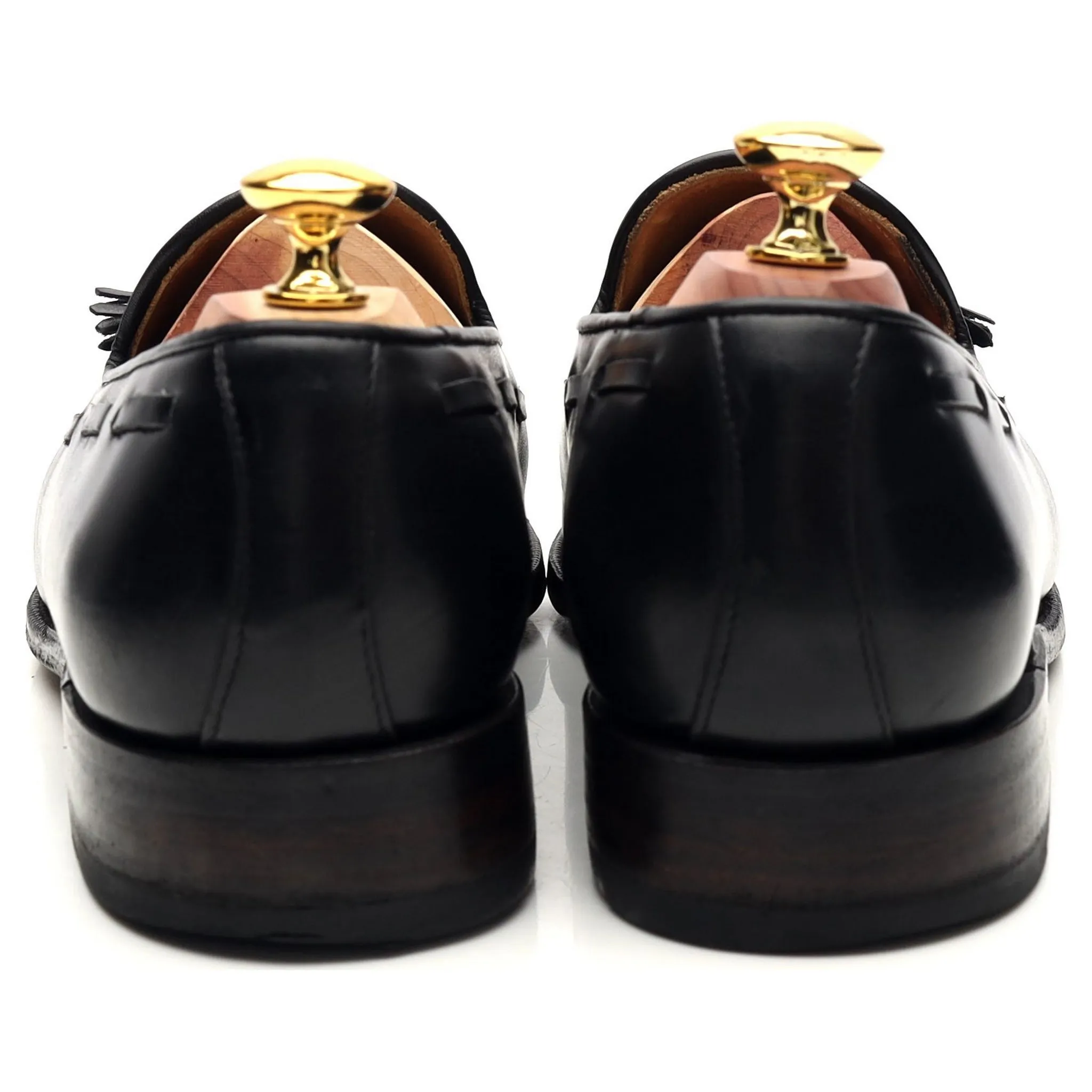 '101381' Black Leather Tassel Loafer UK 7