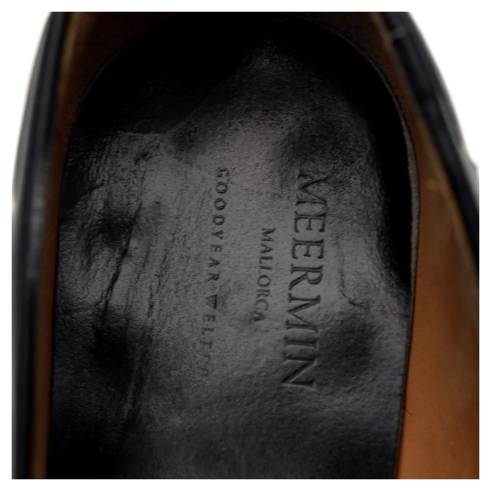 '101381' Black Leather Tassel Loafer UK 7