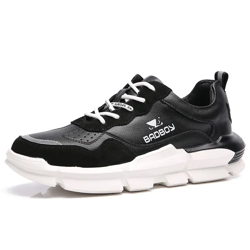 2020 Men's Trendy Casual Leather Sneakers with Laces