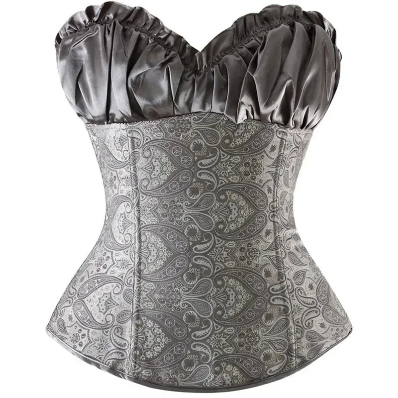 5XL Sexy Slimming Corsets Waist Trainer Body Shaper Fajas Gothic Corset Lace Up Boned Corselete Shapewear Women Clothes Plus Size