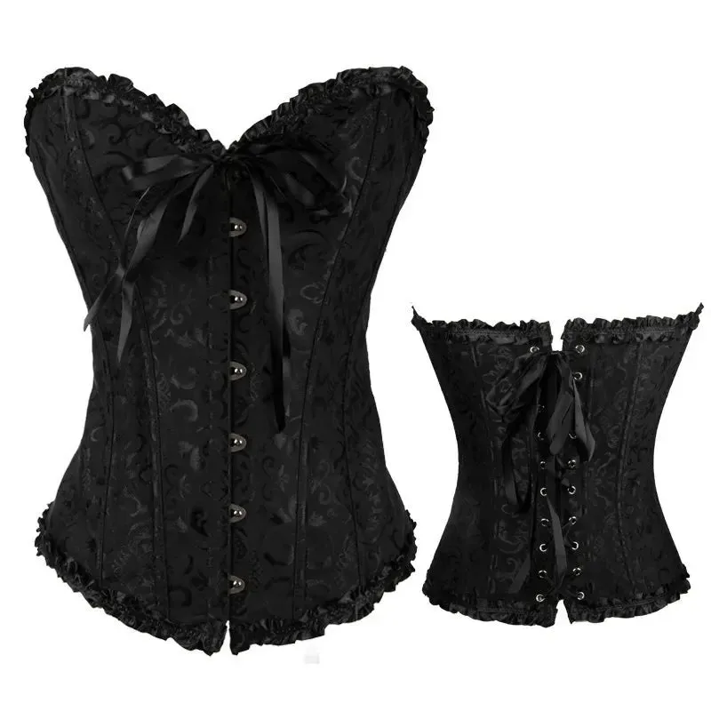 5XL Sexy Slimming Corsets Waist Trainer Body Shaper Fajas Gothic Corset Lace Up Boned Corselete Shapewear Women Clothes Plus Size