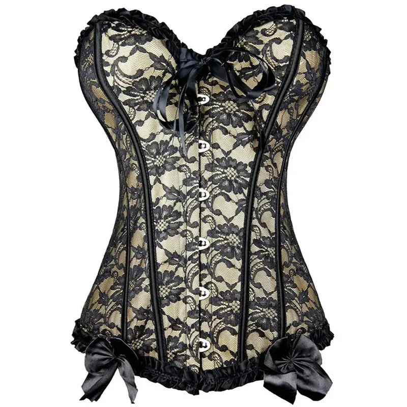 5XL Sexy Slimming Corsets Waist Trainer Body Shaper Fajas Gothic Corset Lace Up Boned Corselete Shapewear Women Clothes Plus Size