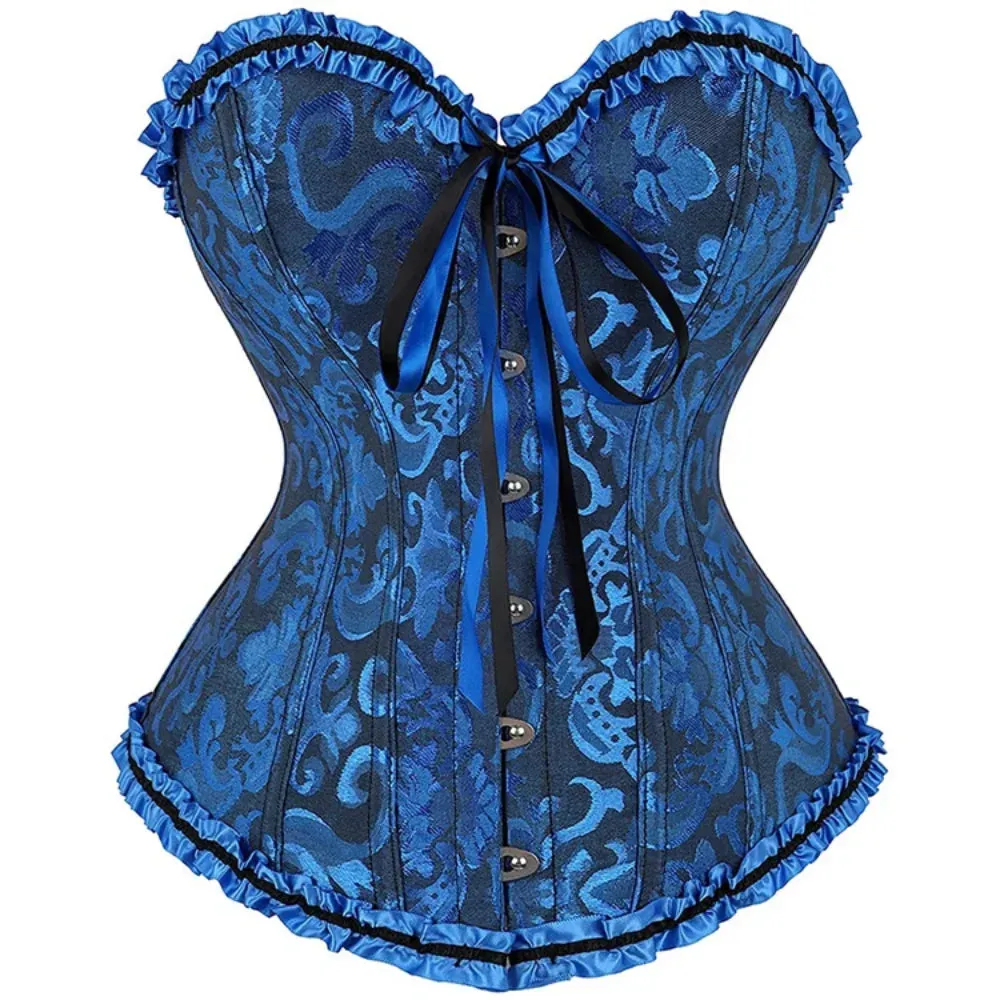 5XL Sexy Slimming Corsets Waist Trainer Body Shaper Fajas Gothic Corset Lace Up Boned Corselete Shapewear Women Clothes Plus Size