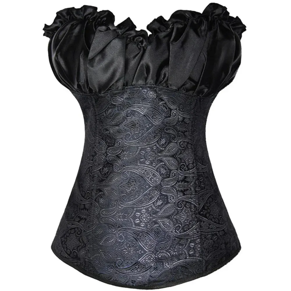 5XL Sexy Slimming Corsets Waist Trainer Body Shaper Fajas Gothic Corset Lace Up Boned Corselete Shapewear Women Clothes Plus Size