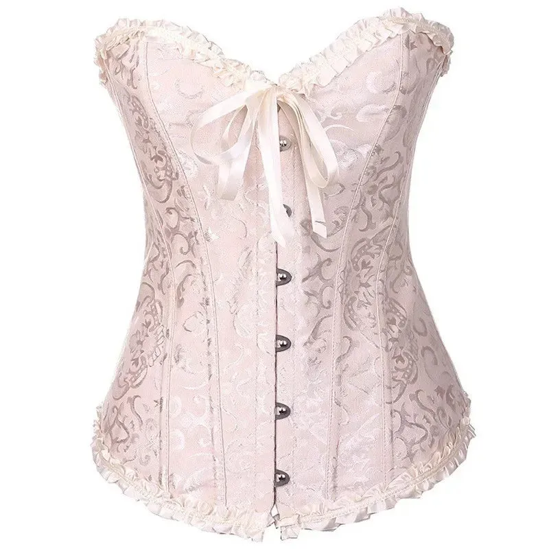 5XL Sexy Slimming Corsets Waist Trainer Body Shaper Fajas Gothic Corset Lace Up Boned Corselete Shapewear Women Clothes Plus Size