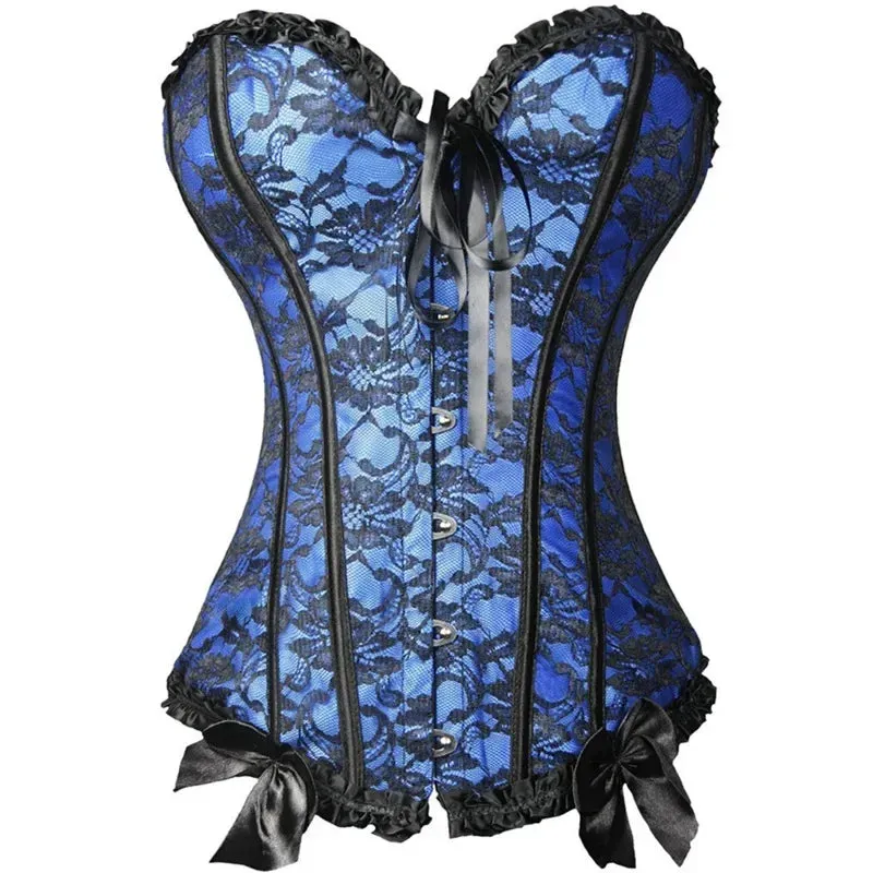 5XL Sexy Slimming Corsets Waist Trainer Body Shaper Fajas Gothic Corset Lace Up Boned Corselete Shapewear Women Clothes Plus Size