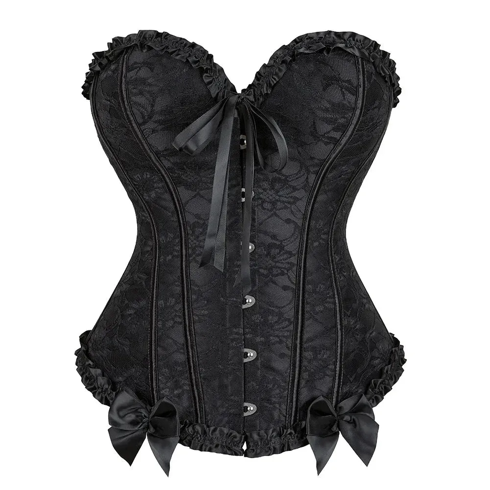 5XL Sexy Slimming Corsets Waist Trainer Body Shaper Fajas Gothic Corset Lace Up Boned Corselete Shapewear Women Clothes Plus Size