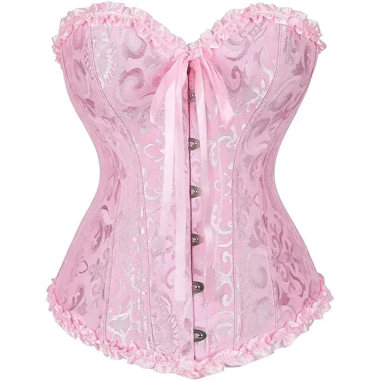 5XL Sexy Slimming Corsets Waist Trainer Body Shaper Fajas Gothic Corset Lace Up Boned Corselete Shapewear Women Clothes Plus Size