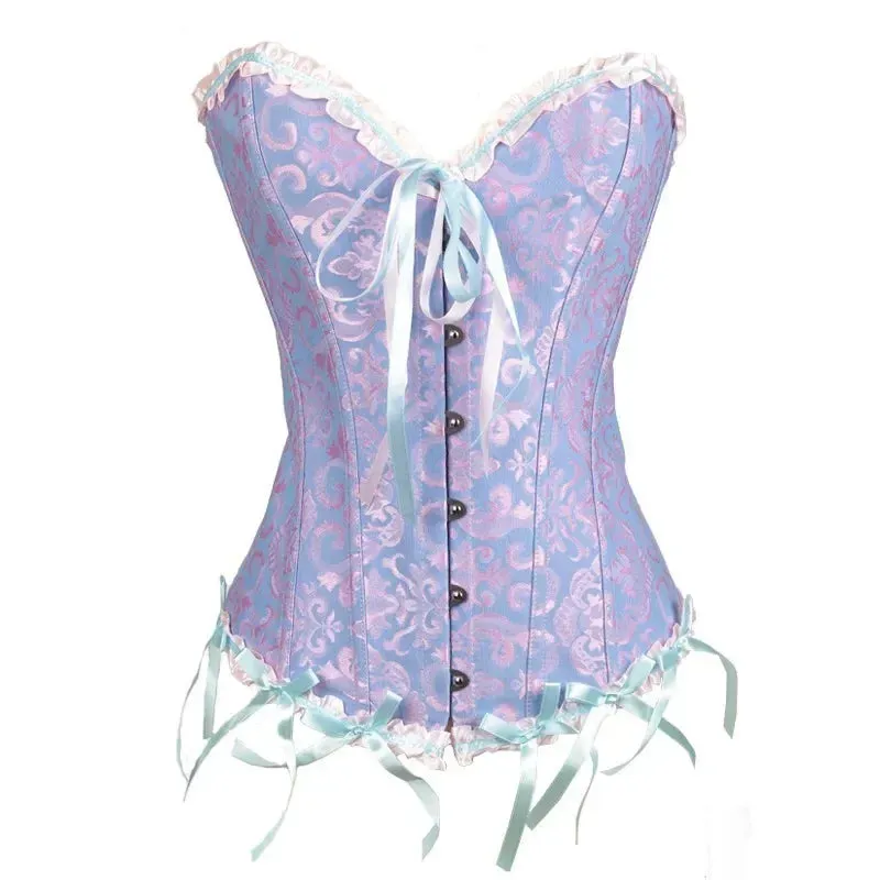 5XL Sexy Slimming Corsets Waist Trainer Body Shaper Fajas Gothic Corset Lace Up Boned Corselete Shapewear Women Clothes Plus Size