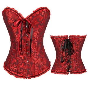 5XL Sexy Slimming Corsets Waist Trainer Body Shaper Fajas Gothic Corset Lace Up Boned Corselete Shapewear Women Clothes Plus Size