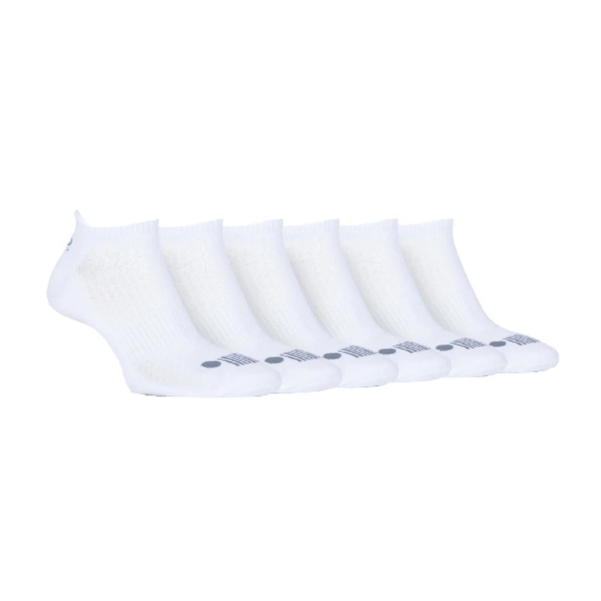 6 Pack Mens Cotton Cushioned Sport Ankle Trainer Socks for Running