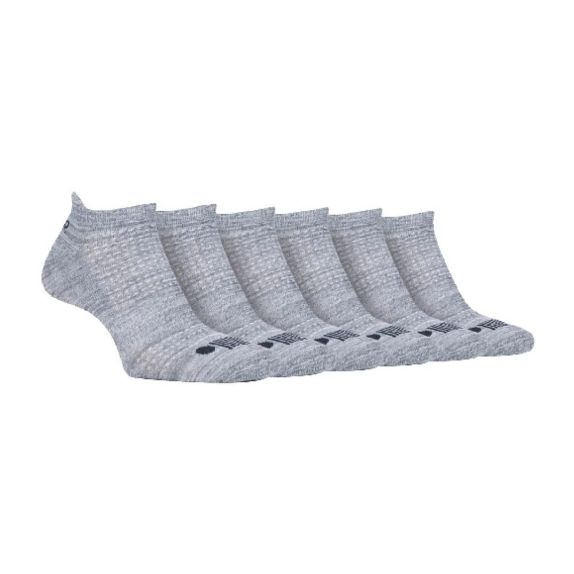 6 Pack Mens Cotton Cushioned Sport Ankle Trainer Socks for Running
