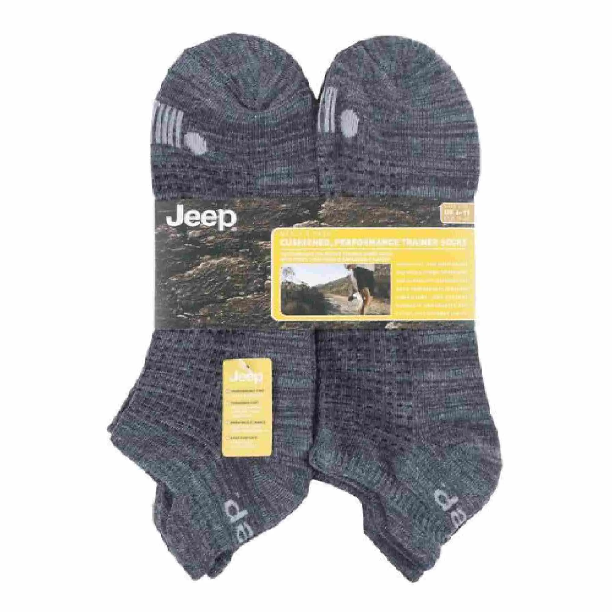 6 Pack Mens Cotton Cushioned Sport Ankle Trainer Socks for Running
