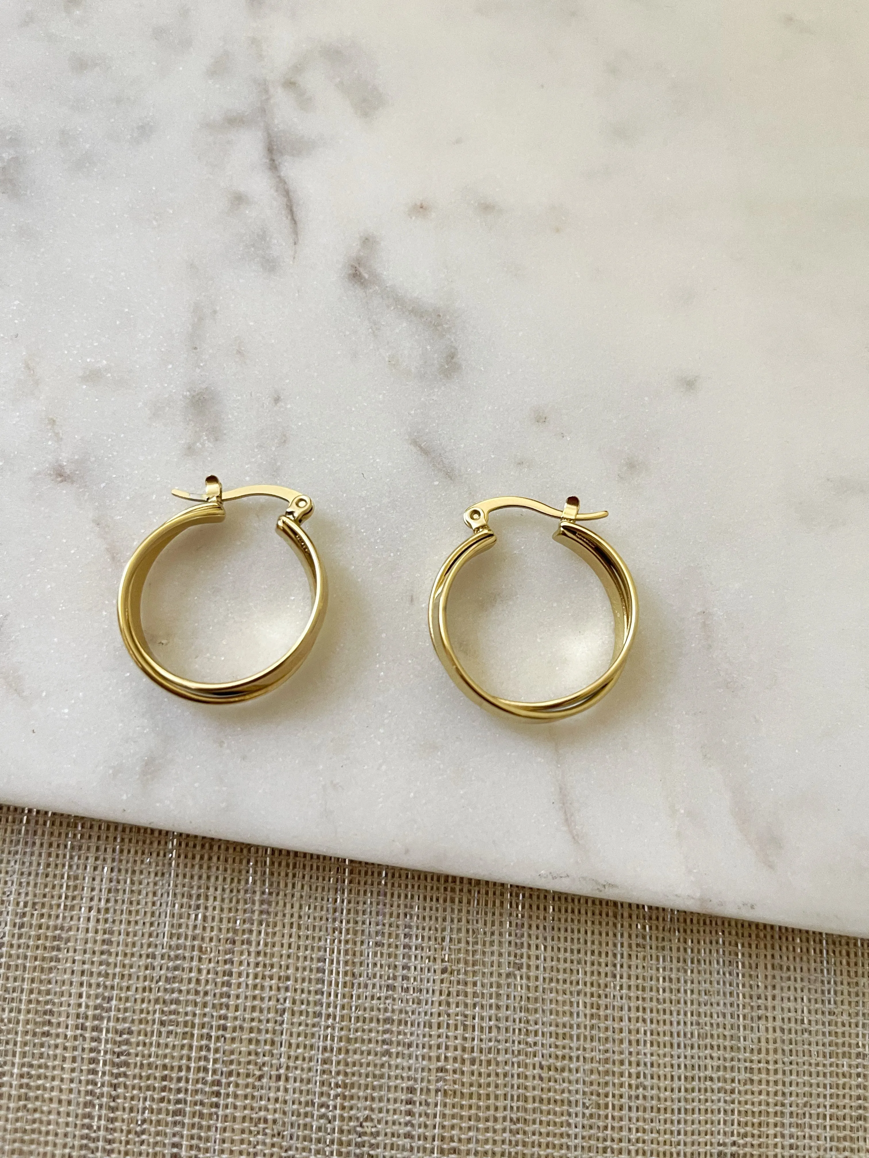 8330JE - Mandy Gold Filled Hoop Earrings