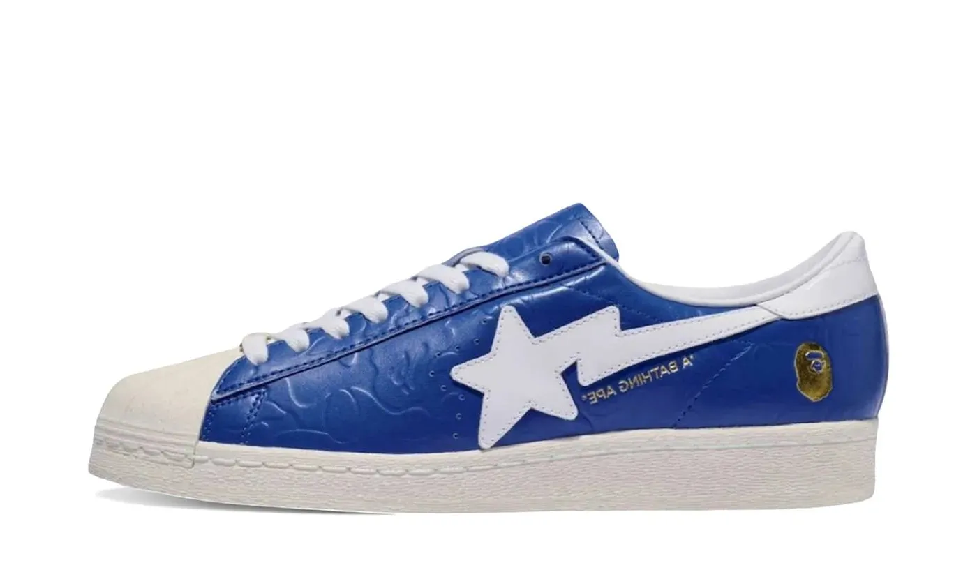 Adidas Superstar Vintage Bape Blue White