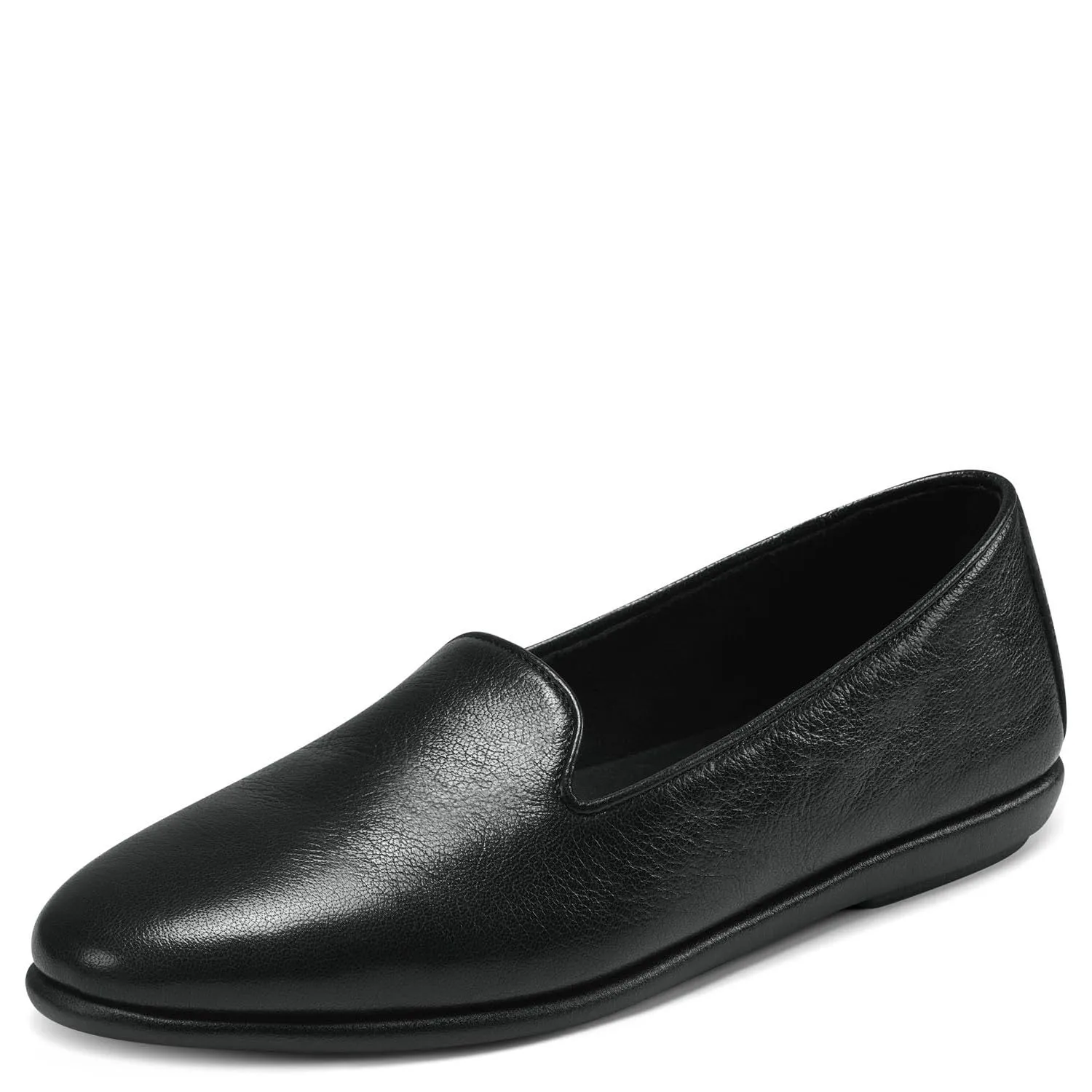 Aerosoles Women's Over Drive Loafer, Black Leather, 8.5