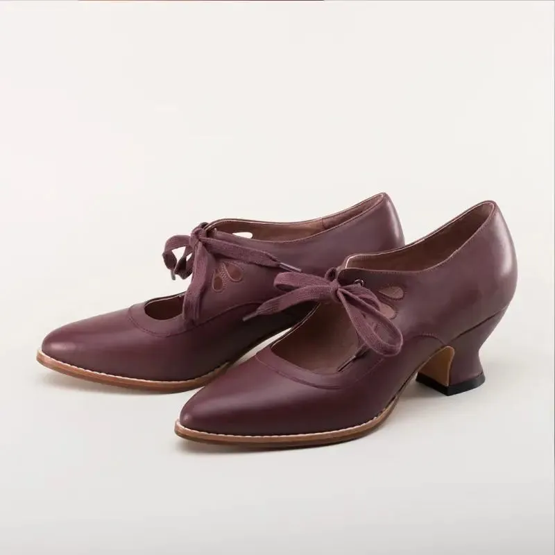 Angela - Orthopedic Leather Heeled Sandals