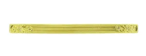 Antique Victorian Engraved Bar Brooch in 10 Karat Gold