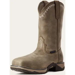 Ariat Women's Anthem Deco Composite Toe Western Work Boot -Brown- 10029498