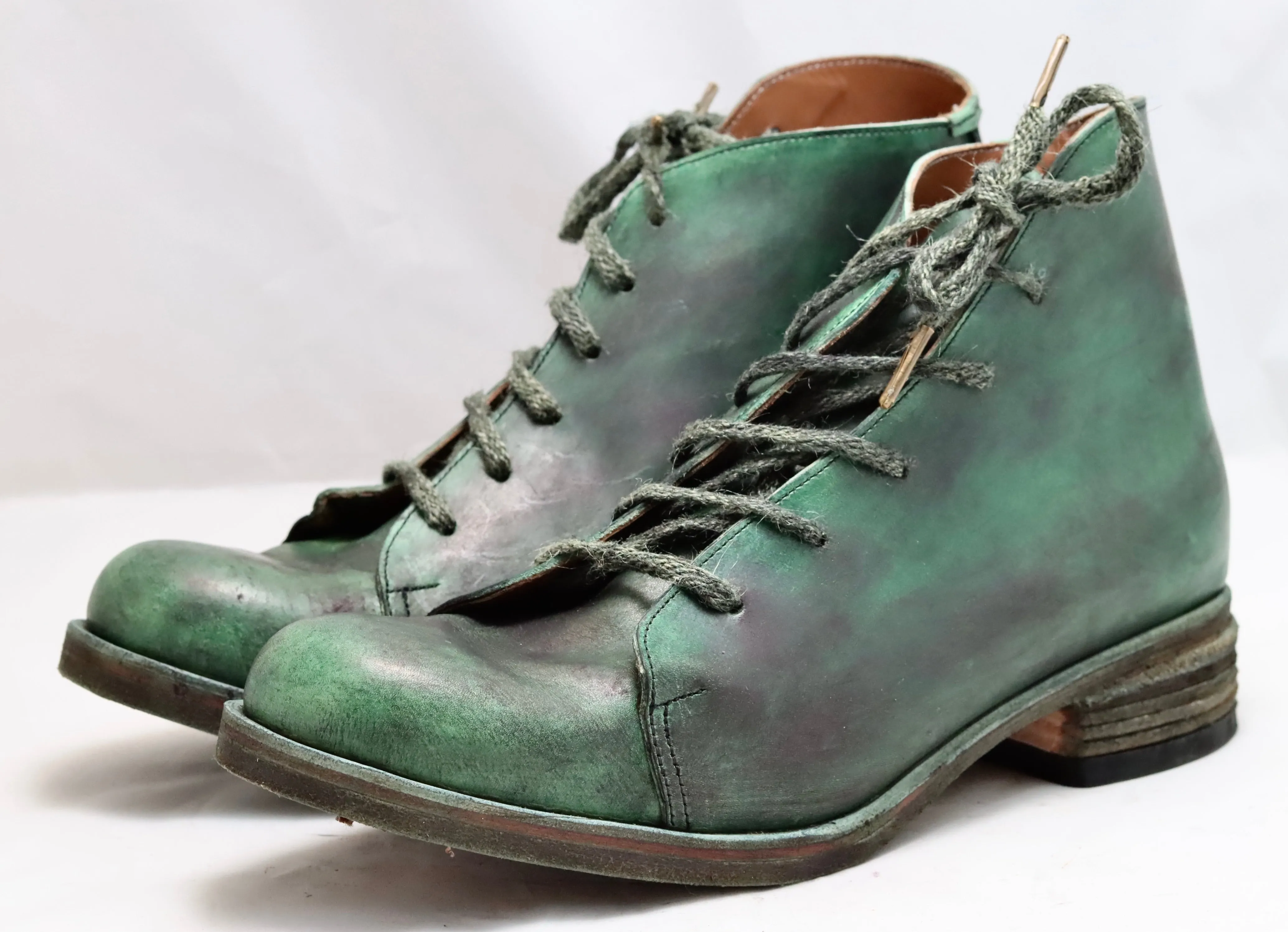 Asym derby boot | Dirty petrolio | horse