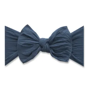Baby Bling Bows - Classic Knot - Slate Blue