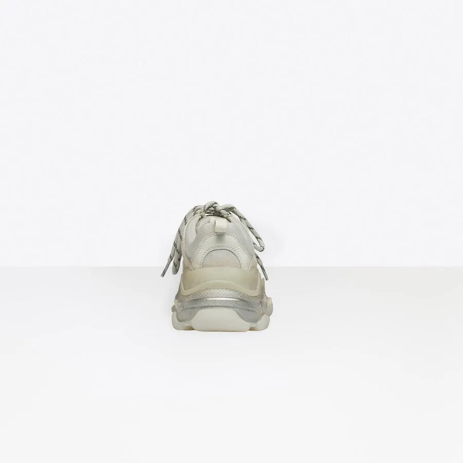 Balenciaga Women Triple S Clear Sole Trainers Gray
