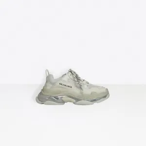Balenciaga Women Triple S Clear Sole Trainers Gray