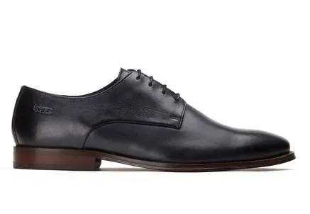 Base London Marley Leather Shoes - Navy