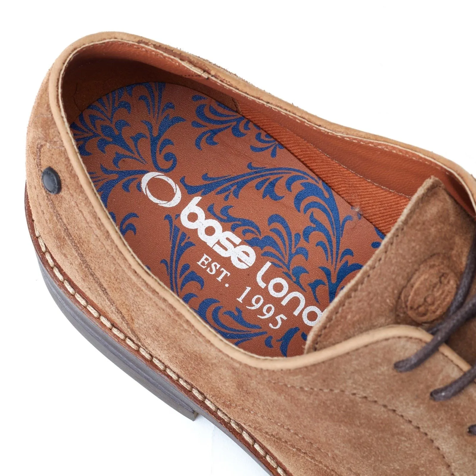 Base London Mawley Leather Men's Ginger Oxford Shoes