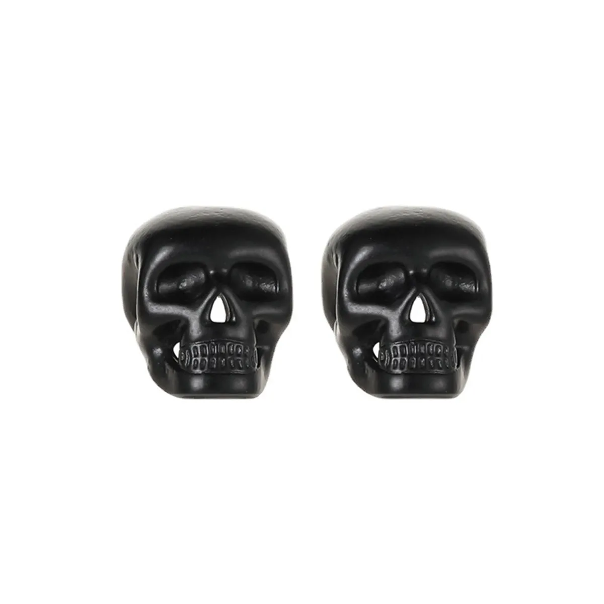 Black Skull Stud Earrings
