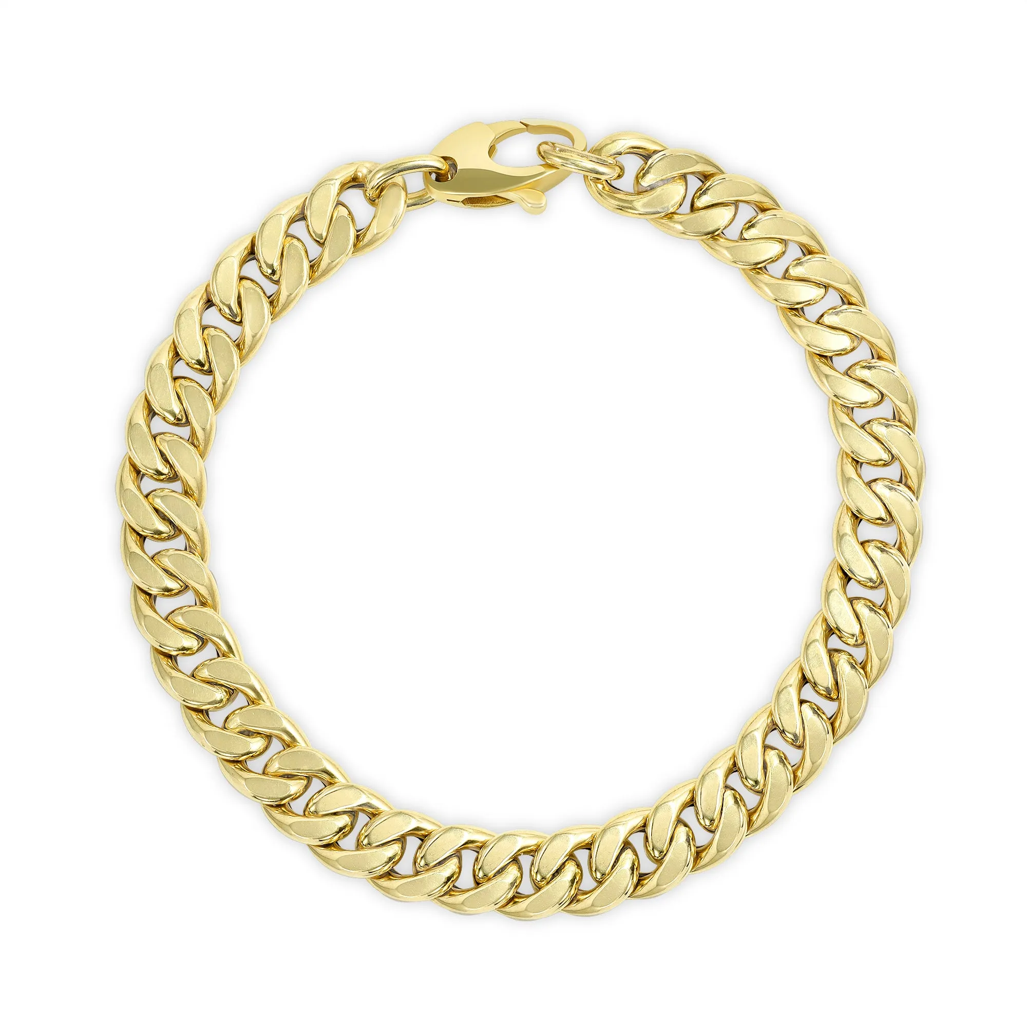 Bold 14K Gold Cuban Link Bracelet