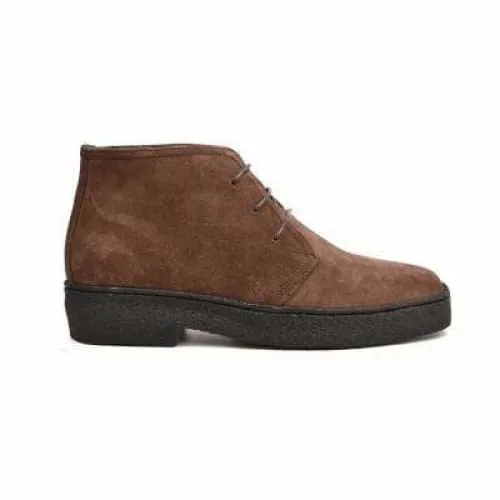 British Walkers Playboy Original Men's Brown Suede High Top Ankle Boots