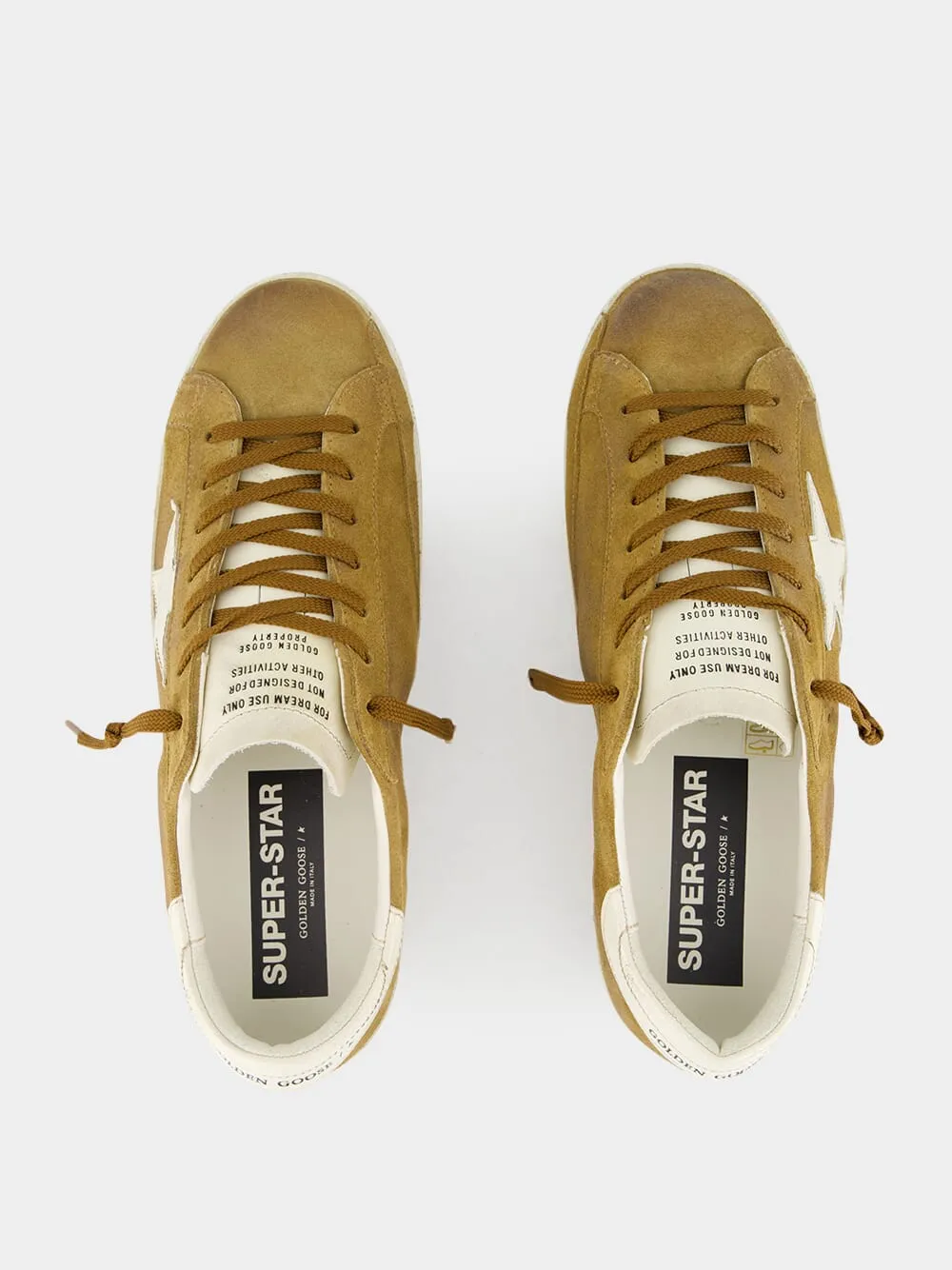 Brown Suede Superstar Sneakers