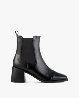 Cameron Ankle Boot Black Leather