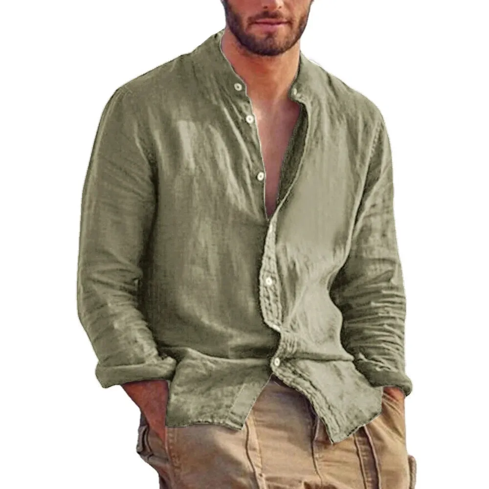 Camisa de Linho Beach Fashion