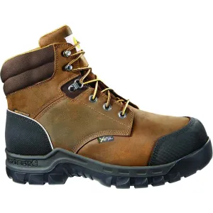 Carhartt Men's 6" Composite Toe Waterproof Metguard Work Boot - Brown - CMF6720