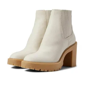 Caster White Heeled Boots