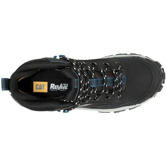 Cat Men's Invader Mid Vent Composite Toe Slip Resistant Work Boot -Black- P91664