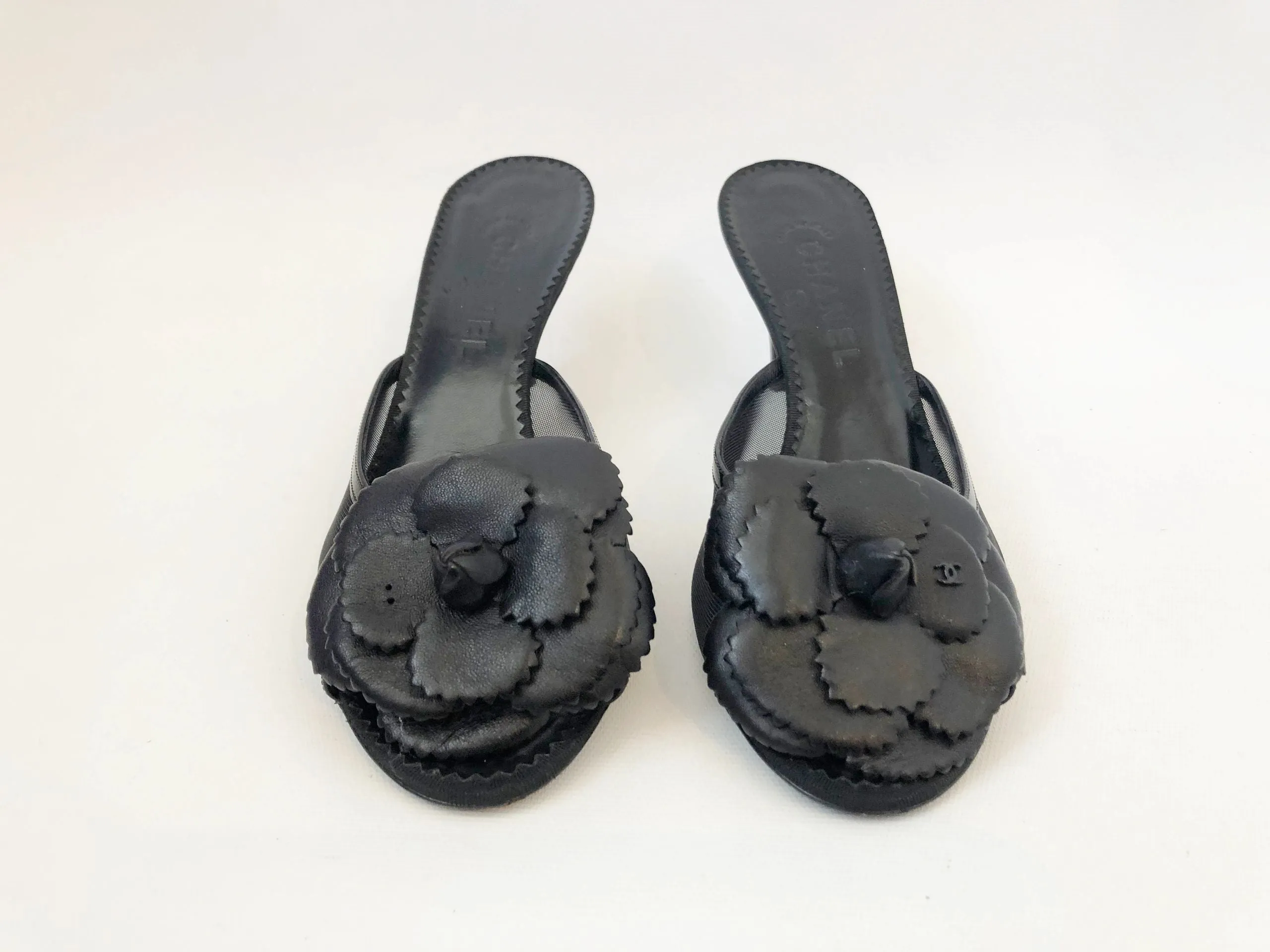 Chanel Camellia Mules Size 40 It (10 Us)