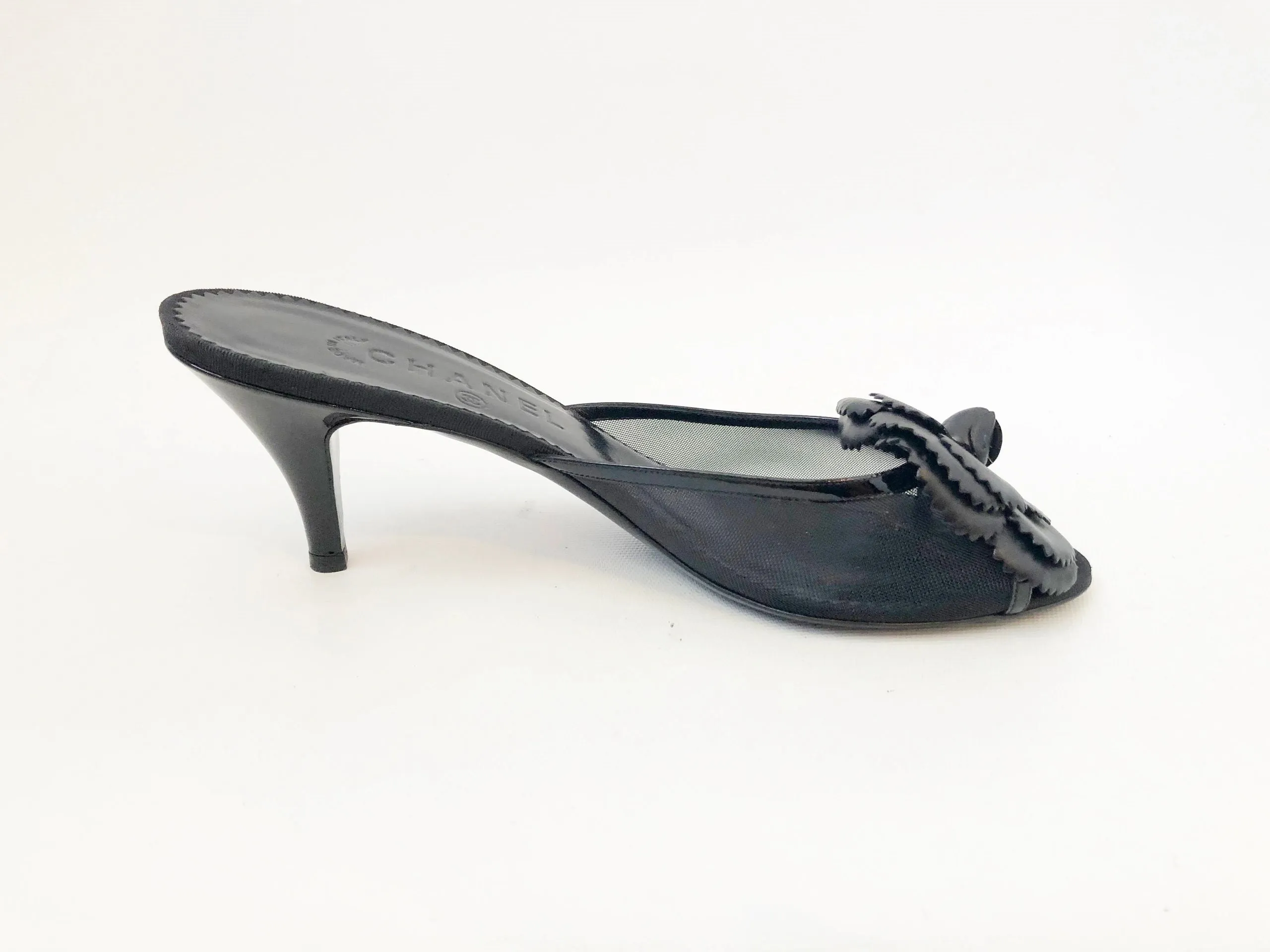 Chanel Camellia Mules Size 40 It (10 Us)