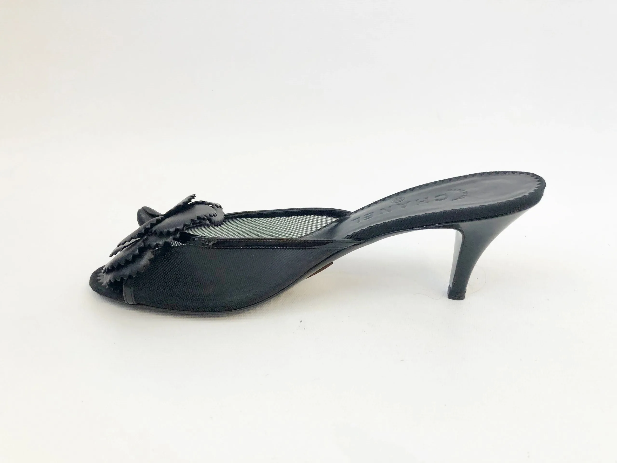 Chanel Camellia Mules Size 40 It (10 Us)