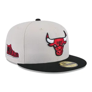 Chicago Bulls NBA All Star Game 2025 Fan Pack Cream 59FIFTY Fitted Cap