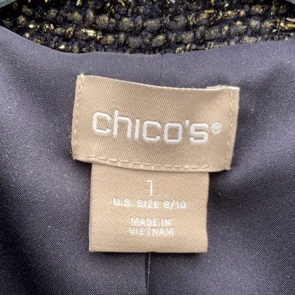 Chico’s Foil Tweed Jacket