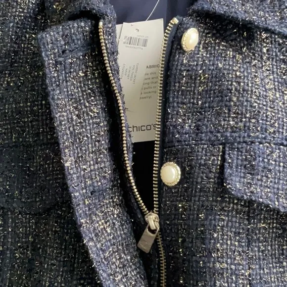 Chico’s Foil Tweed Jacket