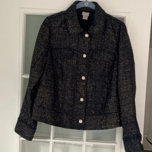 Chico’s Foil Tweed Jacket