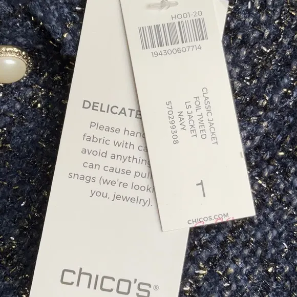 Chico’s Foil Tweed Jacket