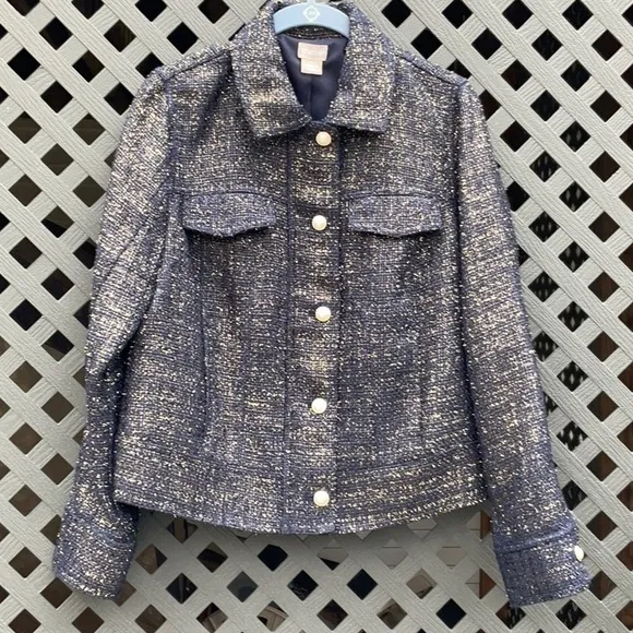 Chico’s Foil Tweed Jacket