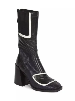 CHLOÉ BELL TEJUS-PRINT LEATHER BOOTS