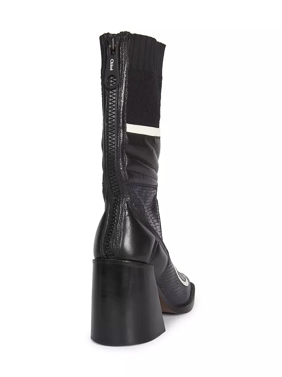 CHLOÉ BELL TEJUS-PRINT LEATHER BOOTS