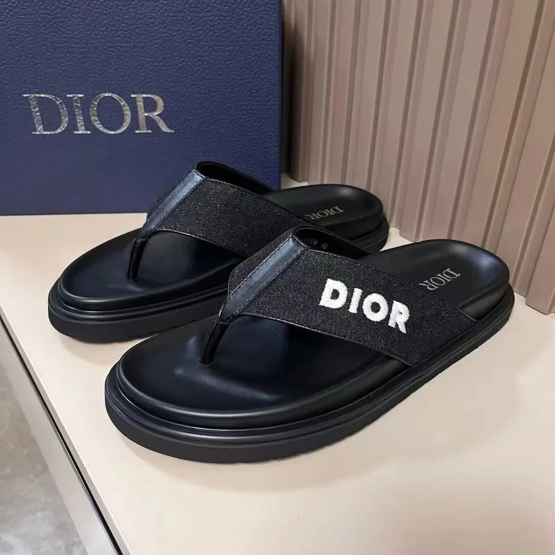 CHRISTIAN DIOR || Alias Thong Sandal  Dior Oblique Jacquard